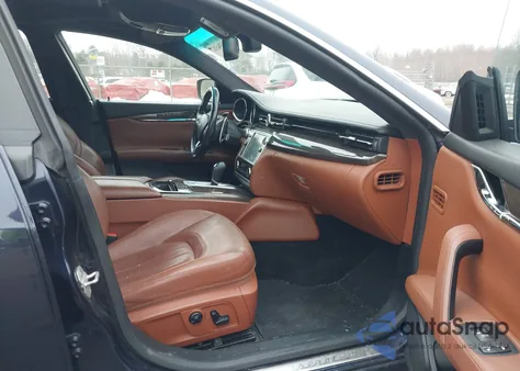 2014 Maserati Quattroporte S Q4 z USA, uszkodzony, nr VIN ZAM56RRA7E1126079